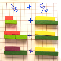 Adding Fractions with Cuisenaire Rods