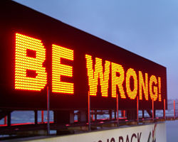 Be Wrong! Sign
