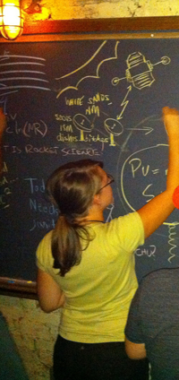 Kids Writing on Chalkboard