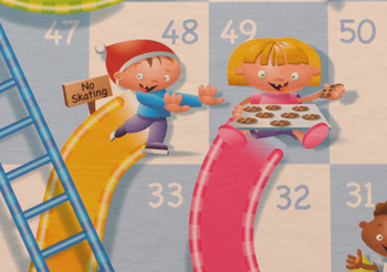 Learn Your Numbers: A Twist on Chutes and Ladders Board Game