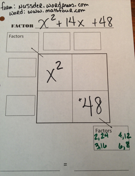 Multiplying Binomials Worksheet Box Method - foil method to multiply