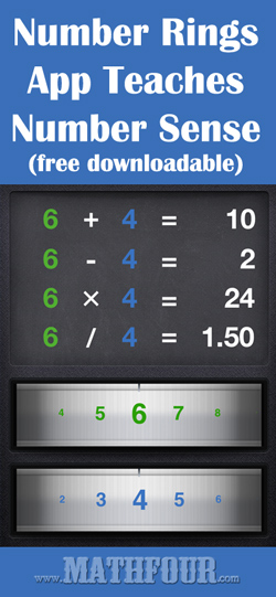 Number Rings App teaches number sense! (and there's a free downloadable here too!)