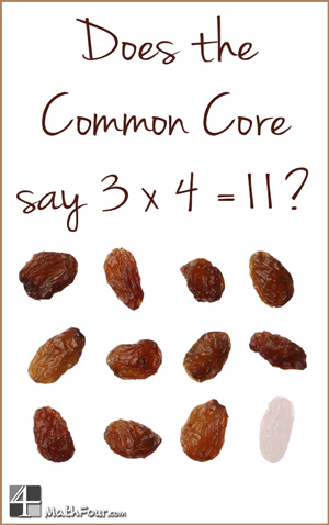 Do the Common Core State Standards really tell you to teach 3 times 4 is 11? Or is there more to the hype? http://mathfour.com/?p=10412 #mathchat #ccss