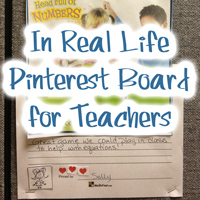 Real Life Pinterest Board for Teachers
