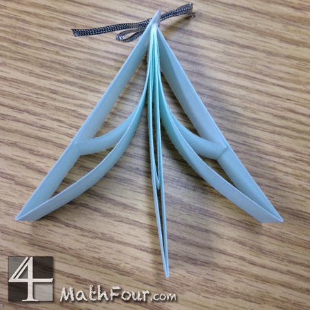 Check out the nifty ornaments made with blinds samples that show fun symmetry!