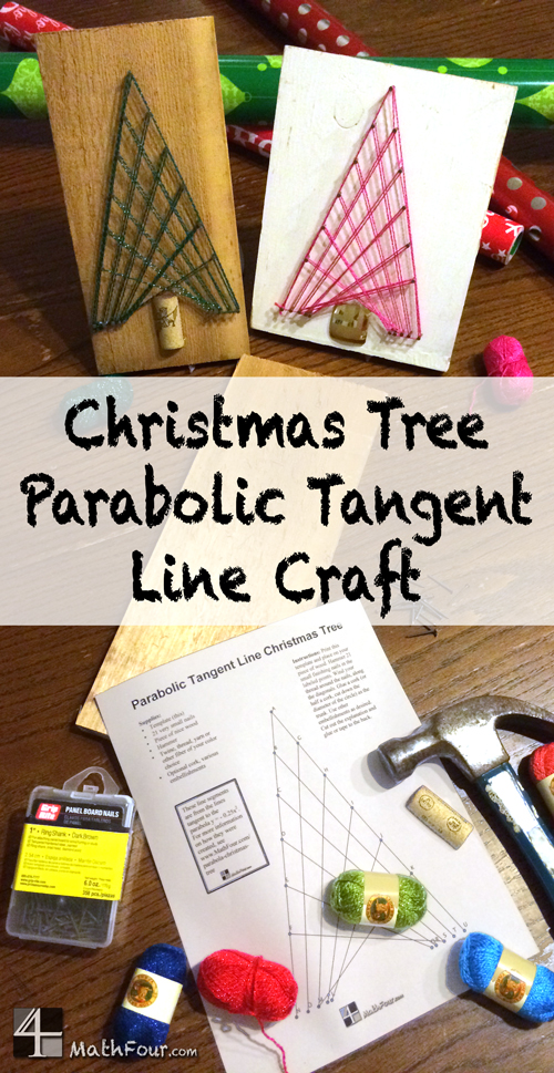 You can use the tangent lines from a parabola to make a Christmas Tree. Really!