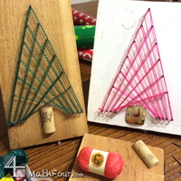 Parabola Tangent Line Christmas Tree Craft (FREE DOWNLOAD)