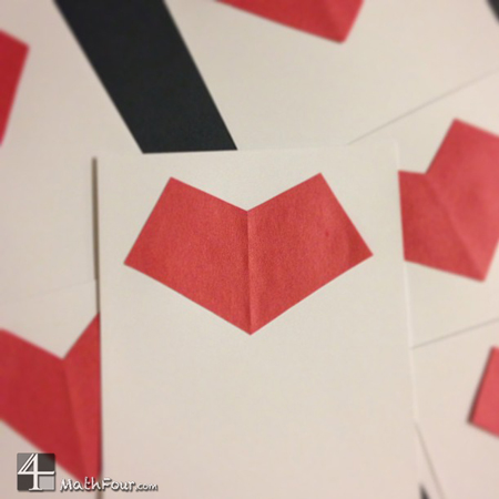 Do you need a last minute Valentine's Day activity or set of cards? This Geometric Valentine is perfect!