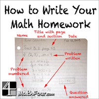 How to Write Your Math Homework