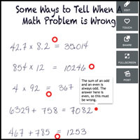 Some Ways to Tell When a Math Problem is Wrong