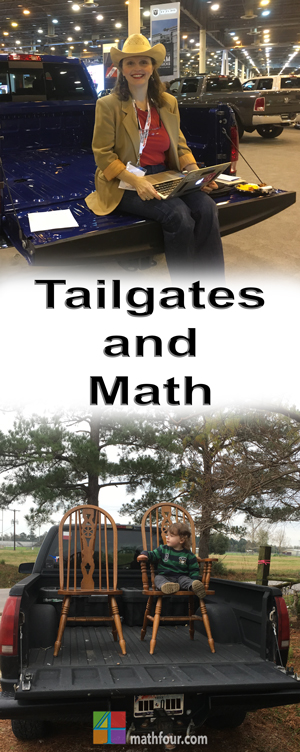 I sat on a lot of tailgates at the Houston Auto Show. It made me think about how similar that is to helping kids with math homework.