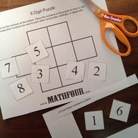 8 Digit Puzzle — Rules, Downloadable and Questions to Ponder