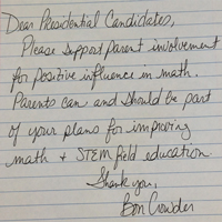 An Open Letter to Obama and Romney about Math Education