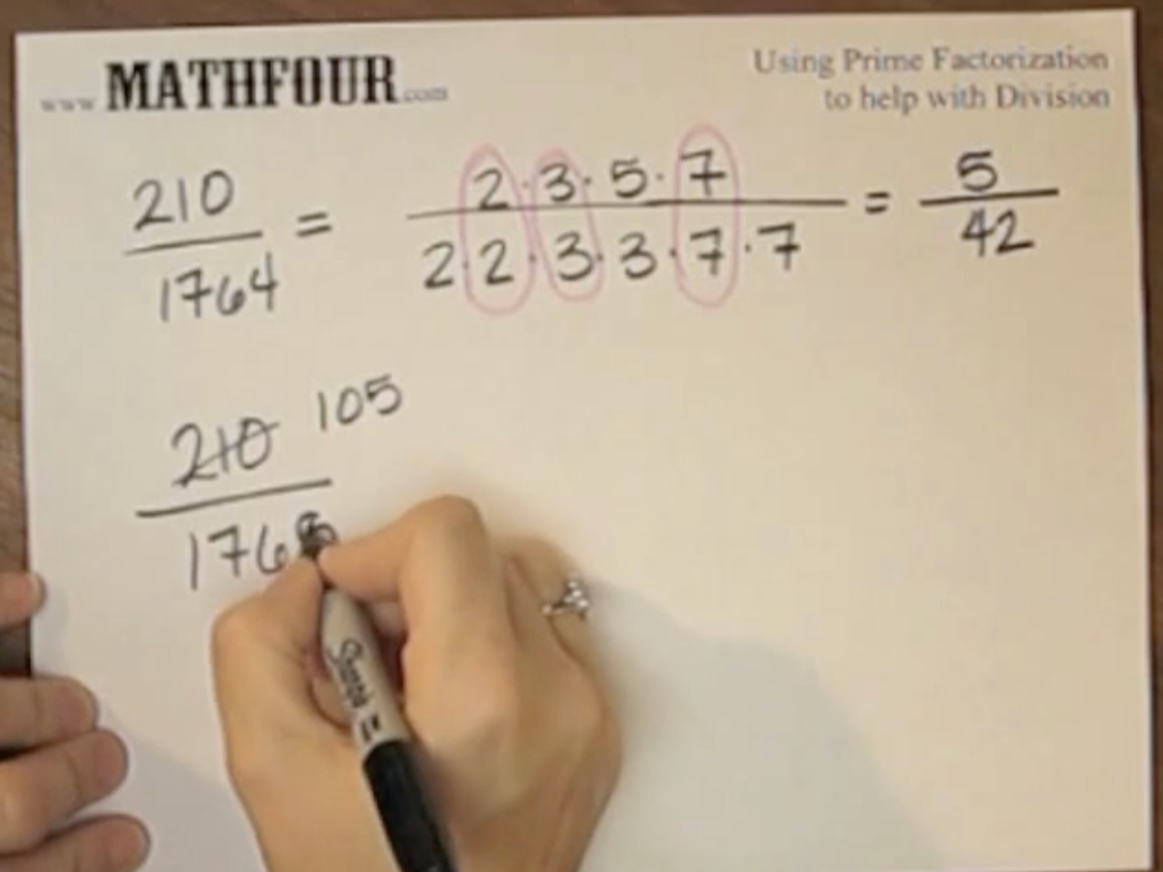 How to Use Prime Factors to Cancel Fractions