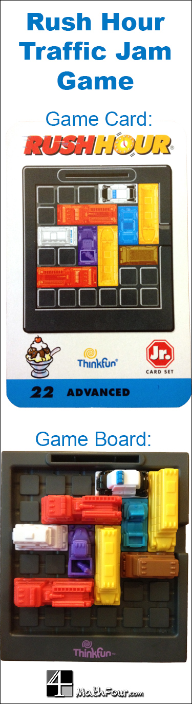 Some amazing math found in the @ThinkFun game of Rush Hour! MathFour.com